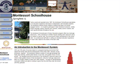 Desktop Screenshot of montessorischoolhousespringfield.com