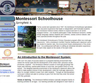 Tablet Screenshot of montessorischoolhousespringfield.com